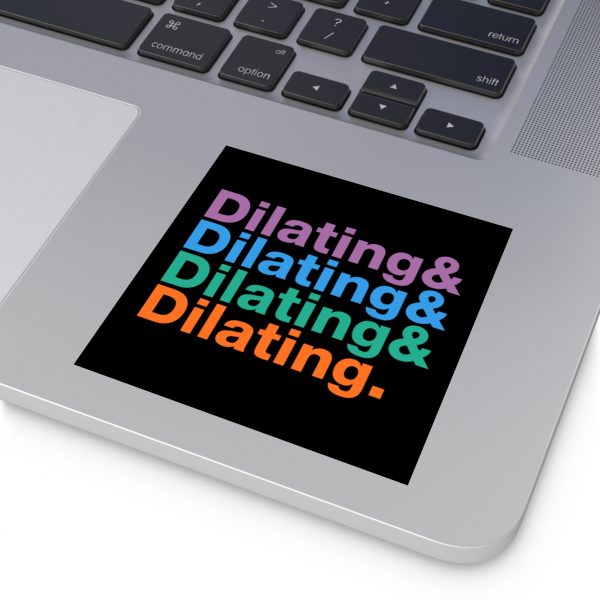 Dilating Helvetica Ampersand Black Vinyl Sticker - Image 11