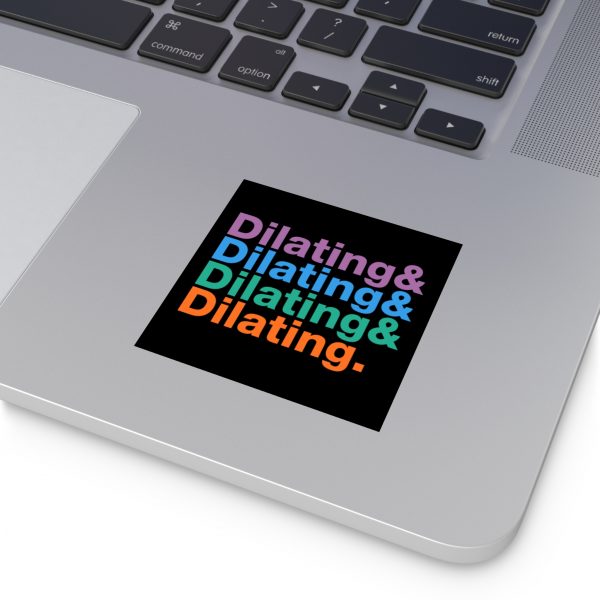 Dilating Helvetica Ampersand Black Vinyl Sticker - Image 7
