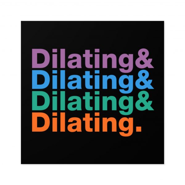 Dilating Helvetica Ampersand Black Vinyl Sticker - Image 9