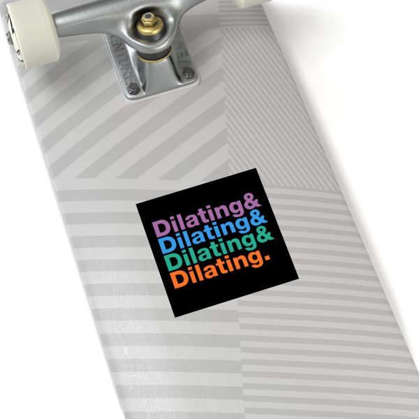 Dilating Helvetica Ampersand Black Vinyl Sticker - Image 8