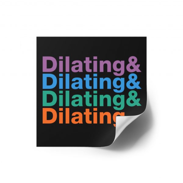 Dilating Helvetica Ampersand Black Vinyl Sticker - Image 2