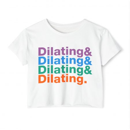 Dilating Helvetica Ampersand Crop Top