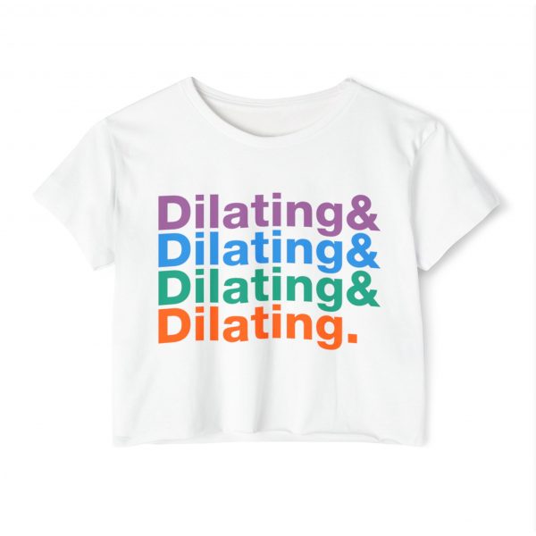 Dilating Helvetica Ampersand Crop Top