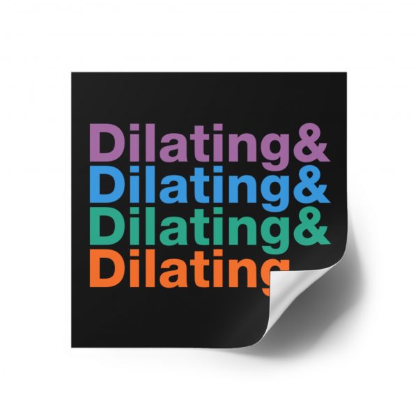 Dilating Helvetica Ampersand Black Vinyl Sticker - Image 6
