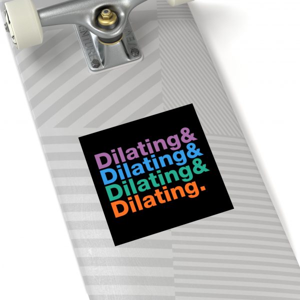 Dilating Helvetica Ampersand Black Vinyl Sticker - Image 12