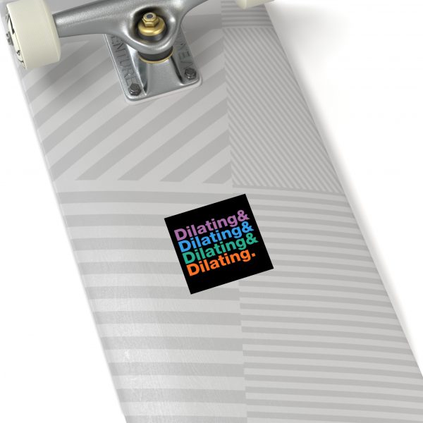 Dilating Helvetica Ampersand Black Vinyl Sticker - Image 4