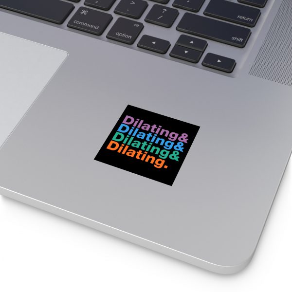 Dilating Helvetica Ampersand Black Vinyl Sticker - Image 3