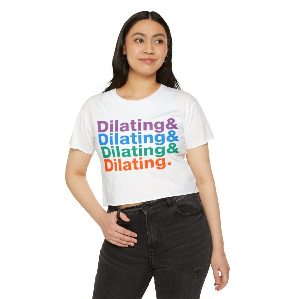Dilating Helvetica Ampersand Crop Top - Image 3
