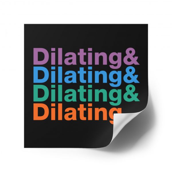Dilating Helvetica Ampersand Black Vinyl Sticker - Image 10
