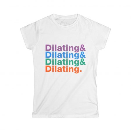 Dilating Helvetica Ampersand Curvy Tee